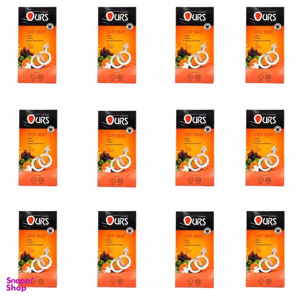 کاندوم اورز مدل دات بیت مجموعه 12 عددی