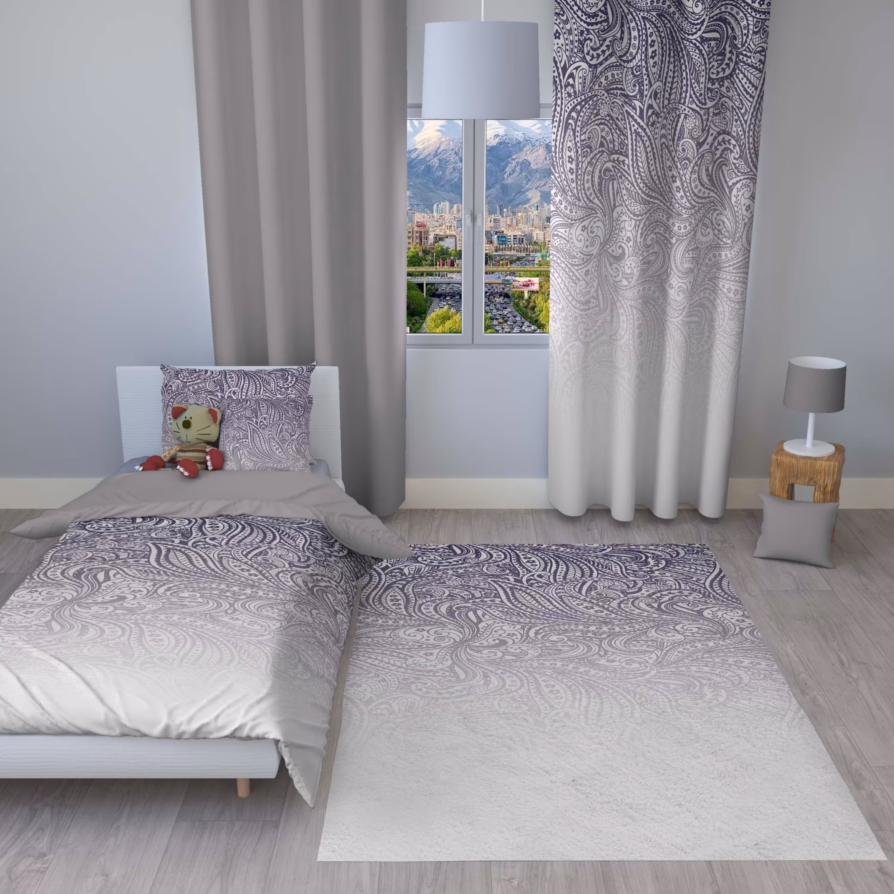 سرویس روتختی مدل 134 یک نفره 4 تکه سایز 140x230