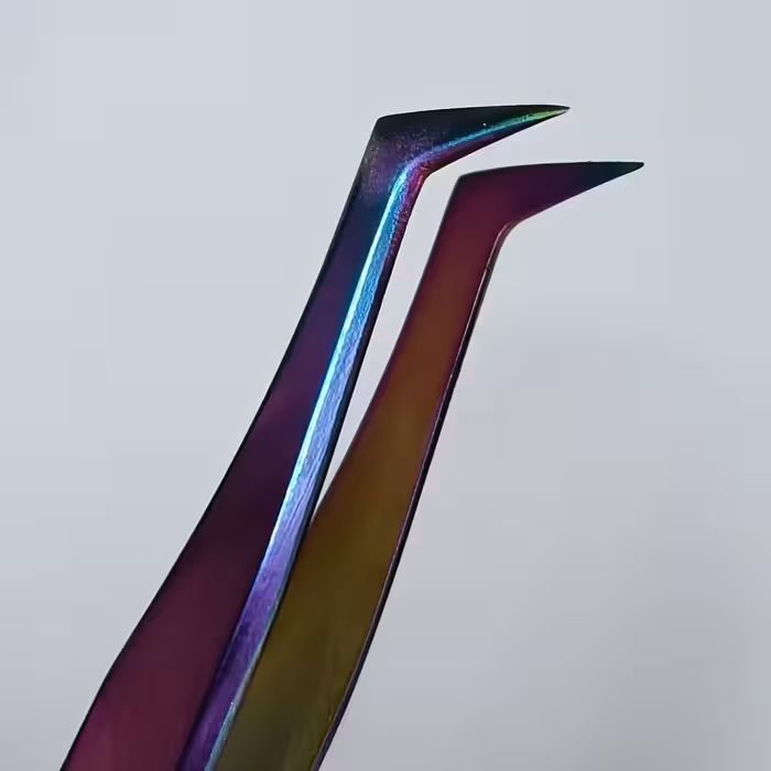 پنس مژه 90 درجه هلوگرامی اصل سرخم انبر کاشت مژه salon اپلیکاتور اکستنشن موژه پنس والیوم مژه انبر والیوم انبر مژه مصنوعی 