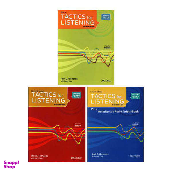کتاب Tactics for Listening 3rd اثر Jack C Richards انتشارات جنگل 3 جلدی