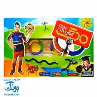 بازی فکری آموزشی مگنت سبک خمیده راد و گوی 94 قطعه کلاسیک Play Magnet