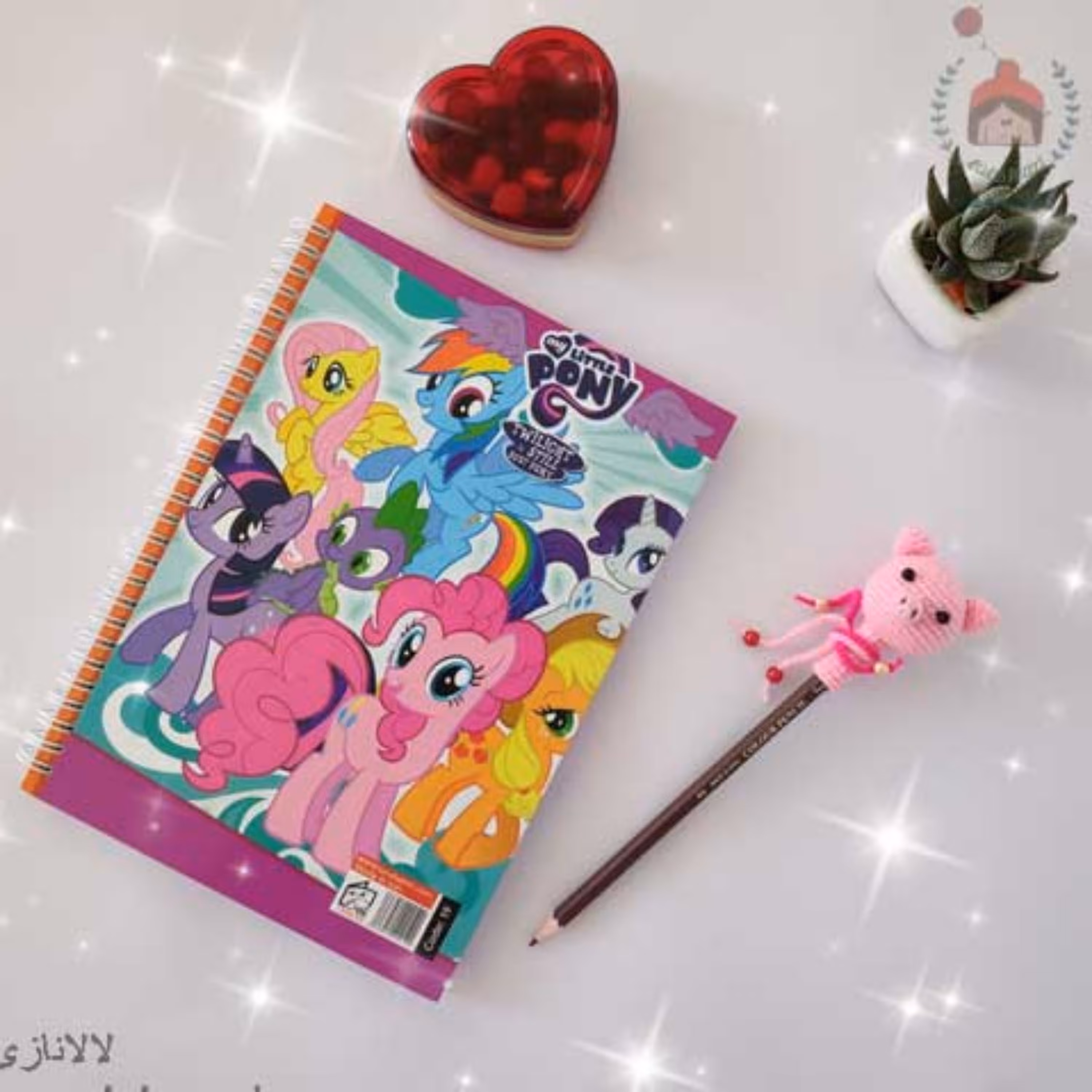 عروسک بافتنی سر مدادی طرح خوک