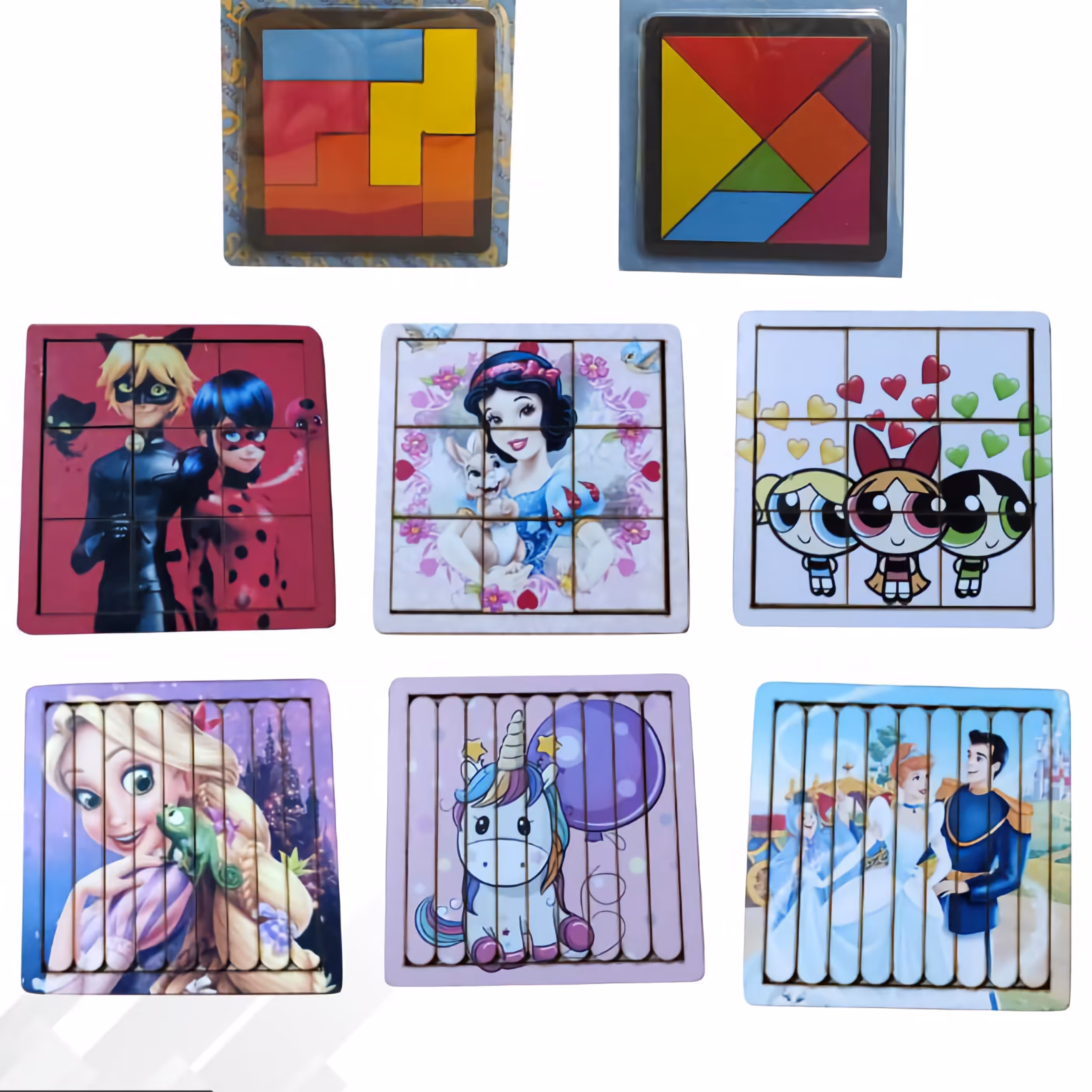 پازل چوبی (مجموعه 8 عددی)