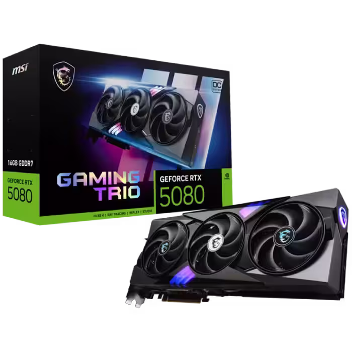 کارت گرافیک MSI RTX 5080 GAMING TRIO OC 16Gb