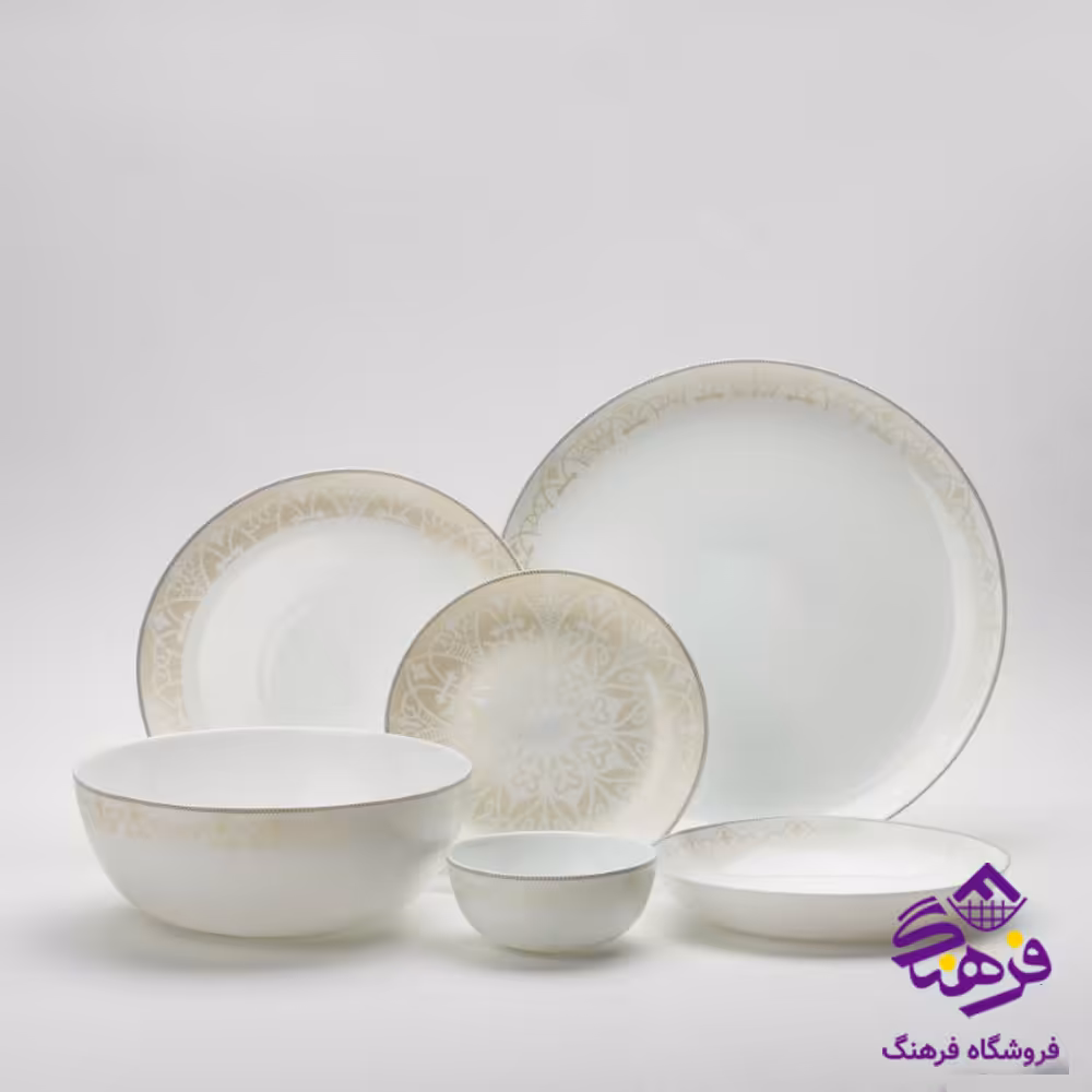 سرويس 26پارچه ديوالي 50020 کرم گلدن اپال