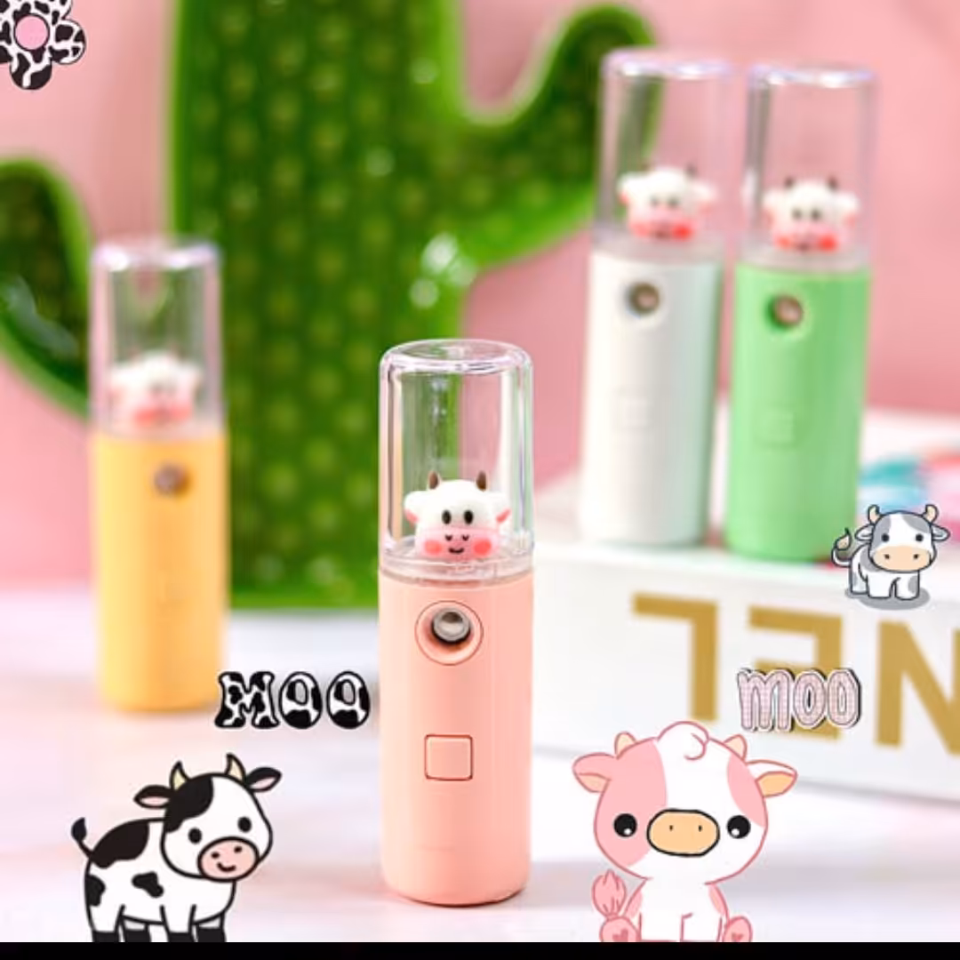 دستگاه بخور دستی گاوی دارای سه طیف رنگی حجم30میل