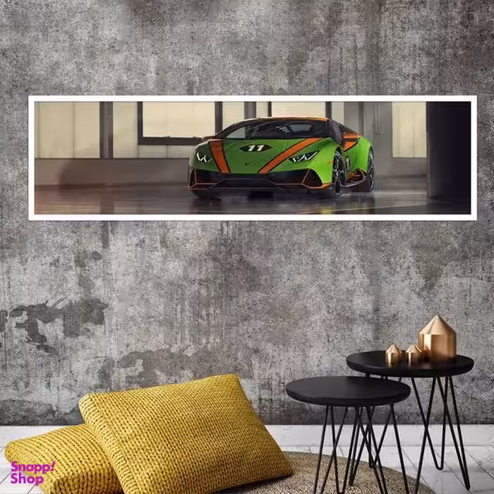 تابلو بکلیت طرح اتومبیل ماشین لامبورگینی مدل کشیده W-7875