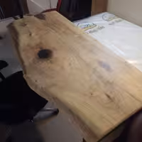 میز تحریر رستیک چوب گردو