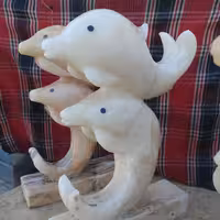 مجسمه دلفین سنگ مرمر 
