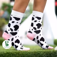 جوراب ساق بلند طرح گاو