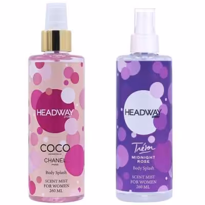 بادی اسپلش زنانه هدوی استوری مدل میدنایت رز و کوکو شنل مادمازل حجم 260 میلی لیتر مجموعه 2 عددی