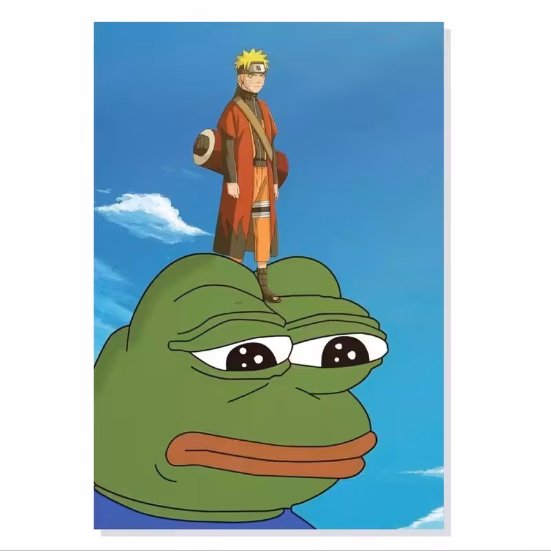 تابلو. شاسی طرح انیمه ناروتو و قورباغه مدل M0228