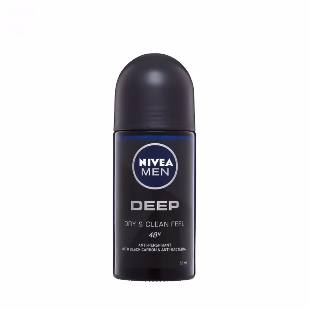رول دئودورانت ضد تعریق مردانه نیوا مدل Deep DRY and Clean Feel حجم 50 میلی لیتر