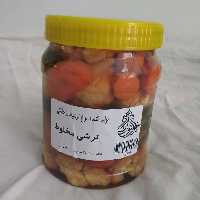 ترشی مخلوط خانگی نازخاتون 1000 گرمی بدون مواد نگهدارنده و بهترین کیفیت و کاملا بهداشتی