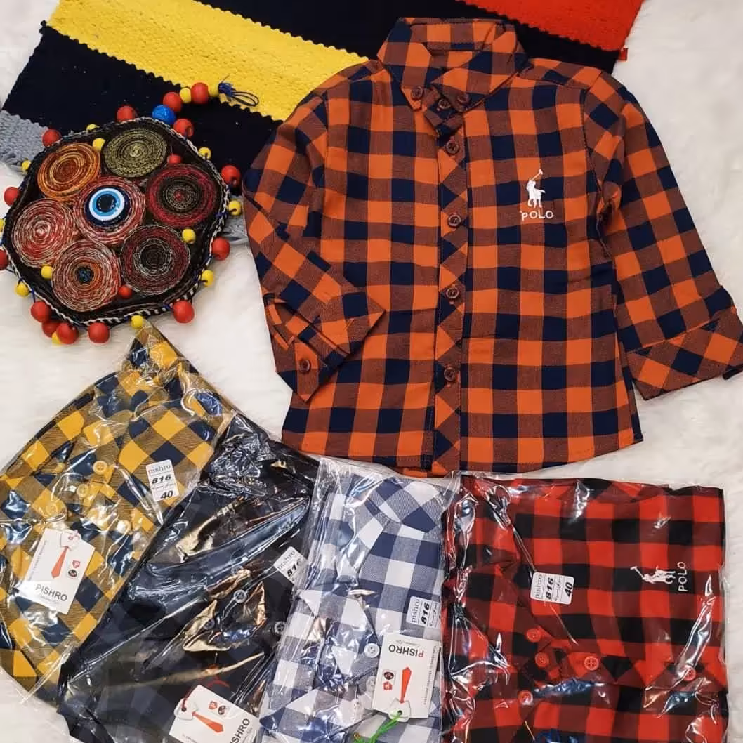 پیراهن استین دار پسرانه