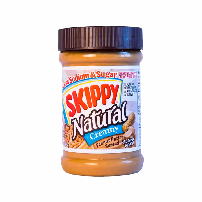 کره بادام زمینی کرمی نچرال اسکیپی- skippy