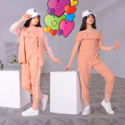 کت کلاهدار کتان با شلوار کارگو