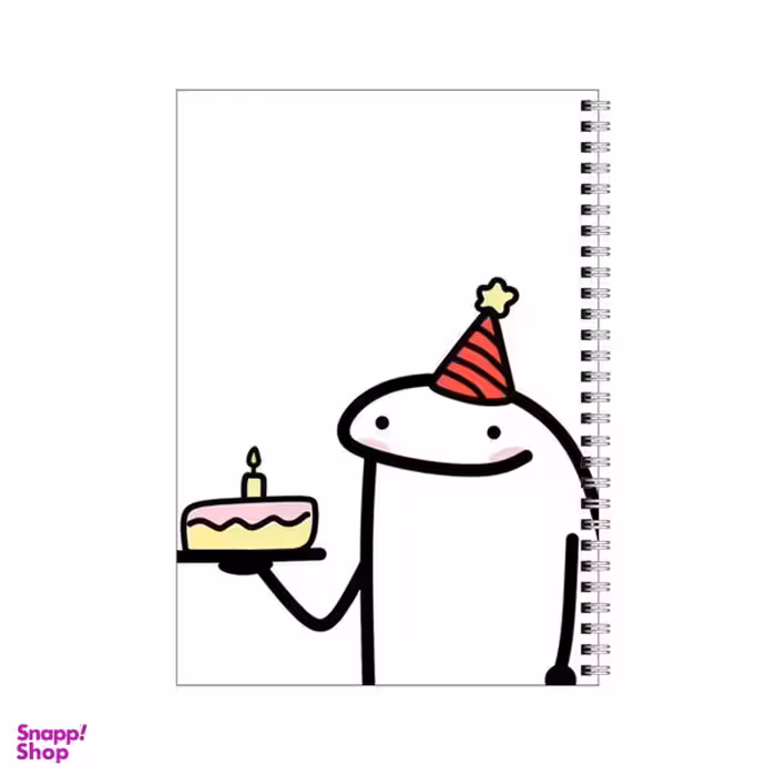 دفتر مشق 80 برگ بامبیلیپ طرح کیک تولد میقولی کد 3844449