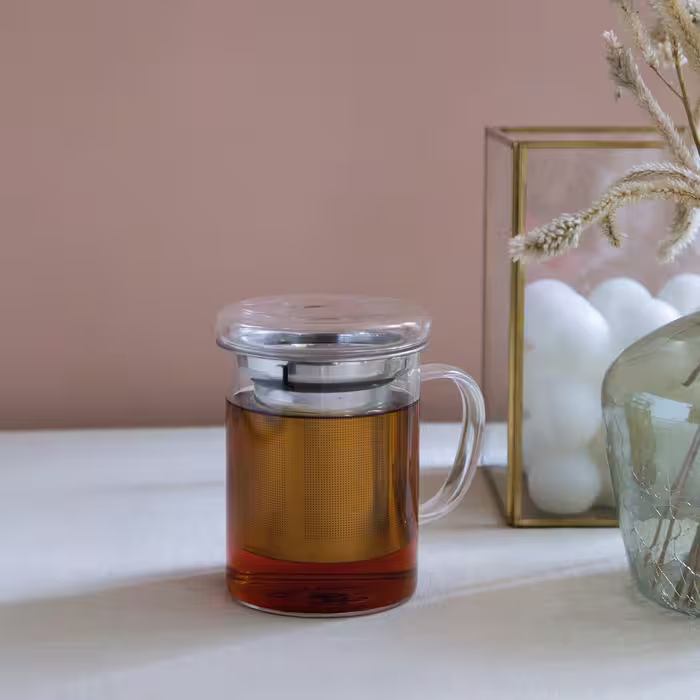 لیوان دمنوش شیشه ای پیرکس