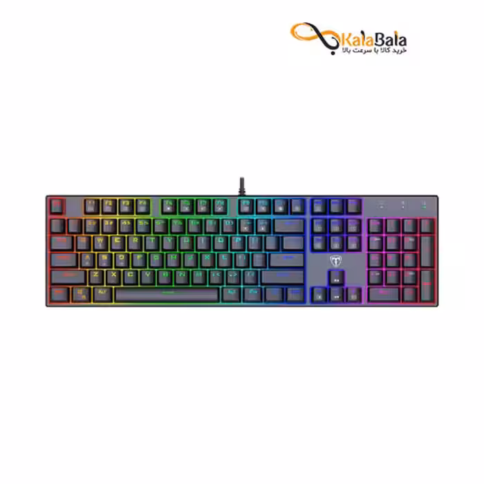 خرید و قیمت کیبورد با سیم تی- دگرT-DAGGER Frigate T-TGK306 RGB