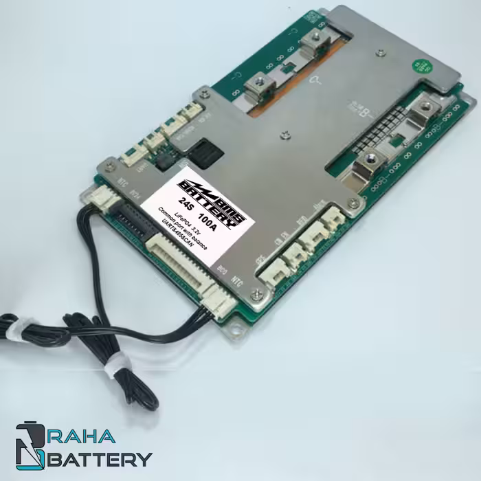 BMS هوشمند باتری لیتیوم (LFP) 24-8 سل 100A آمپر 3.2V