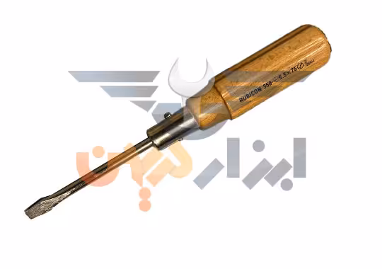 پیچ گوشتی دوسو ضربه خور دسته چوبی روبیکون ژاپن 5.5*75 rubicon