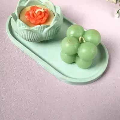 ست دکوری شمع سبز