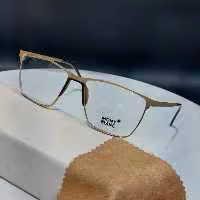 عینک فریم طبی مردانه فلزی برند مون بلان عینک طبی مردانه پد بینی یه تکه