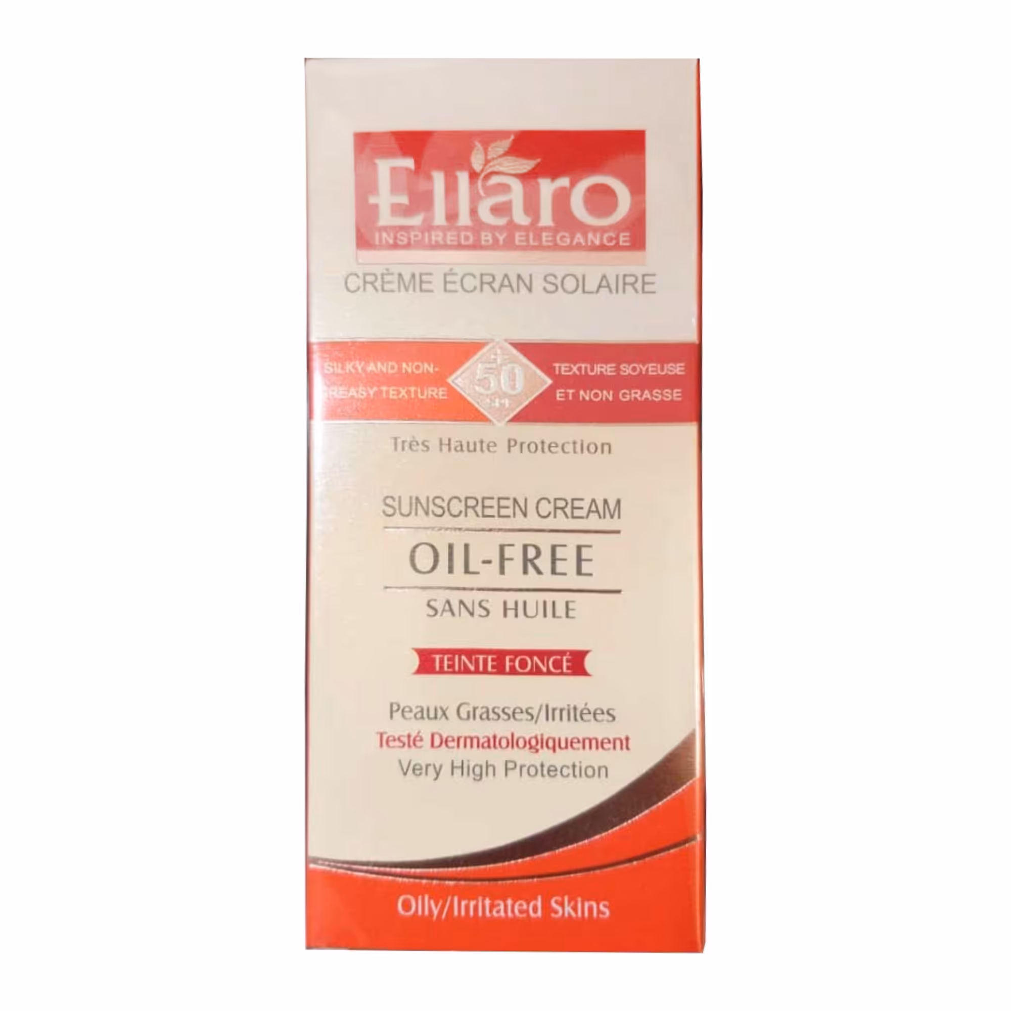 کرم ضد آفتاب بژ طبیعی فاقد چربی SPF50  الارو 40 میلی لیتر