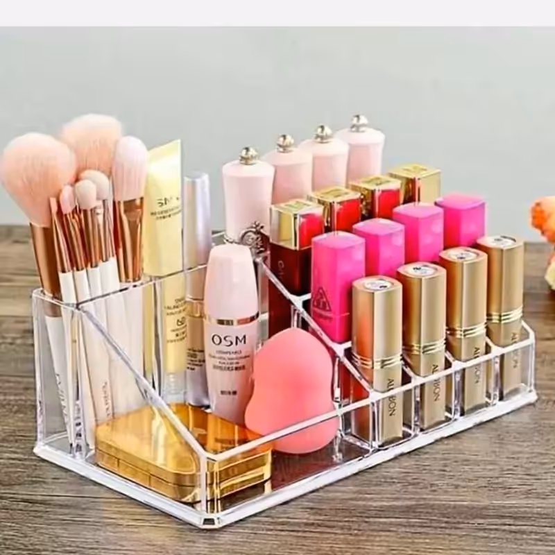 استند رویه لوازم آرایشی رومیزی جادار استند لوازم آرایشی