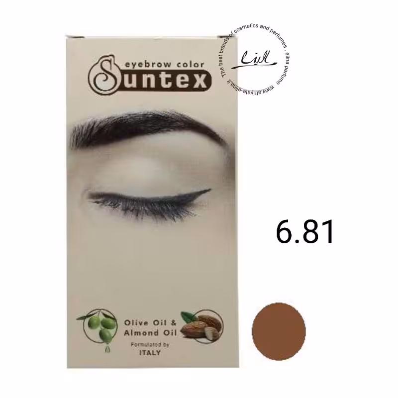سانتکس کیت رنگ ابرو شماره CIN5-E6.81 رنگ دارچینی
