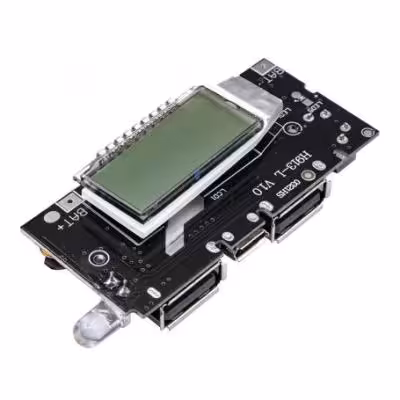 مجموعه 2 عددی ماژول ساخت پاوربانک دارای نمایشگر و دو خروجی 5V 1A , 2.1A USB