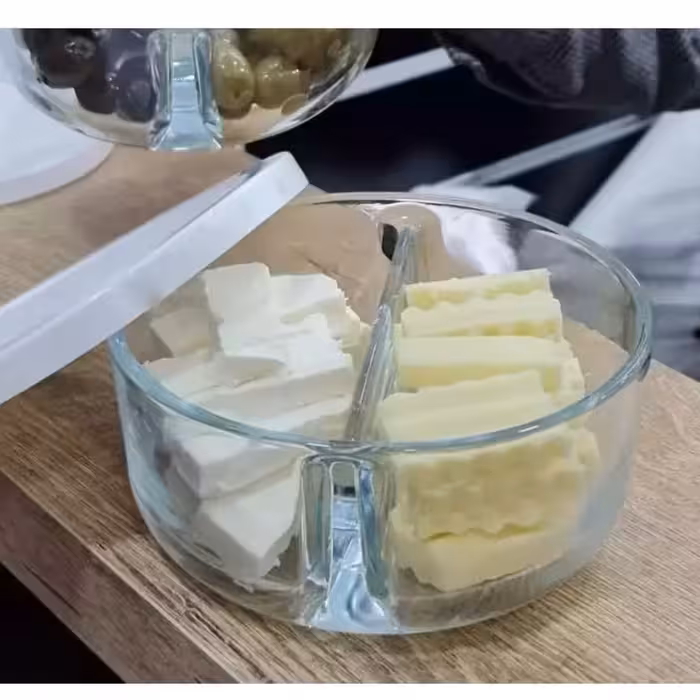 ظرف فریزری 2 خانه درب دار پاشاباغچه ترکیه مدل پلار کد 530683 بسته 1 عددی