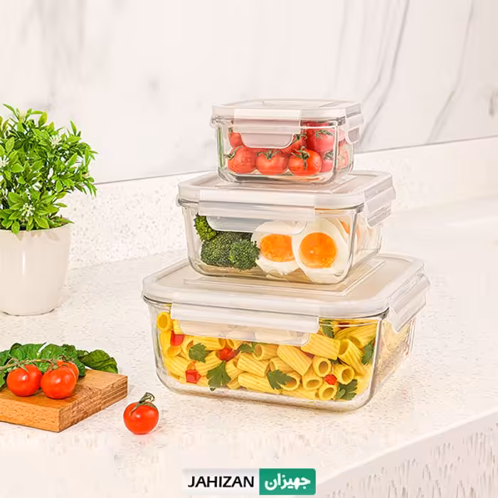 ظرف شیشه ای لیمون کد2048 - 3عددی