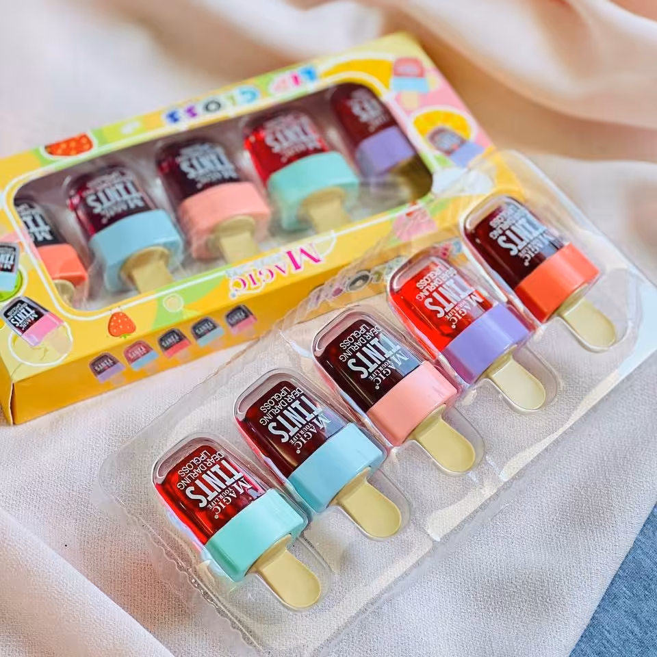 تینت لب کادویی بستنی 5عددی

