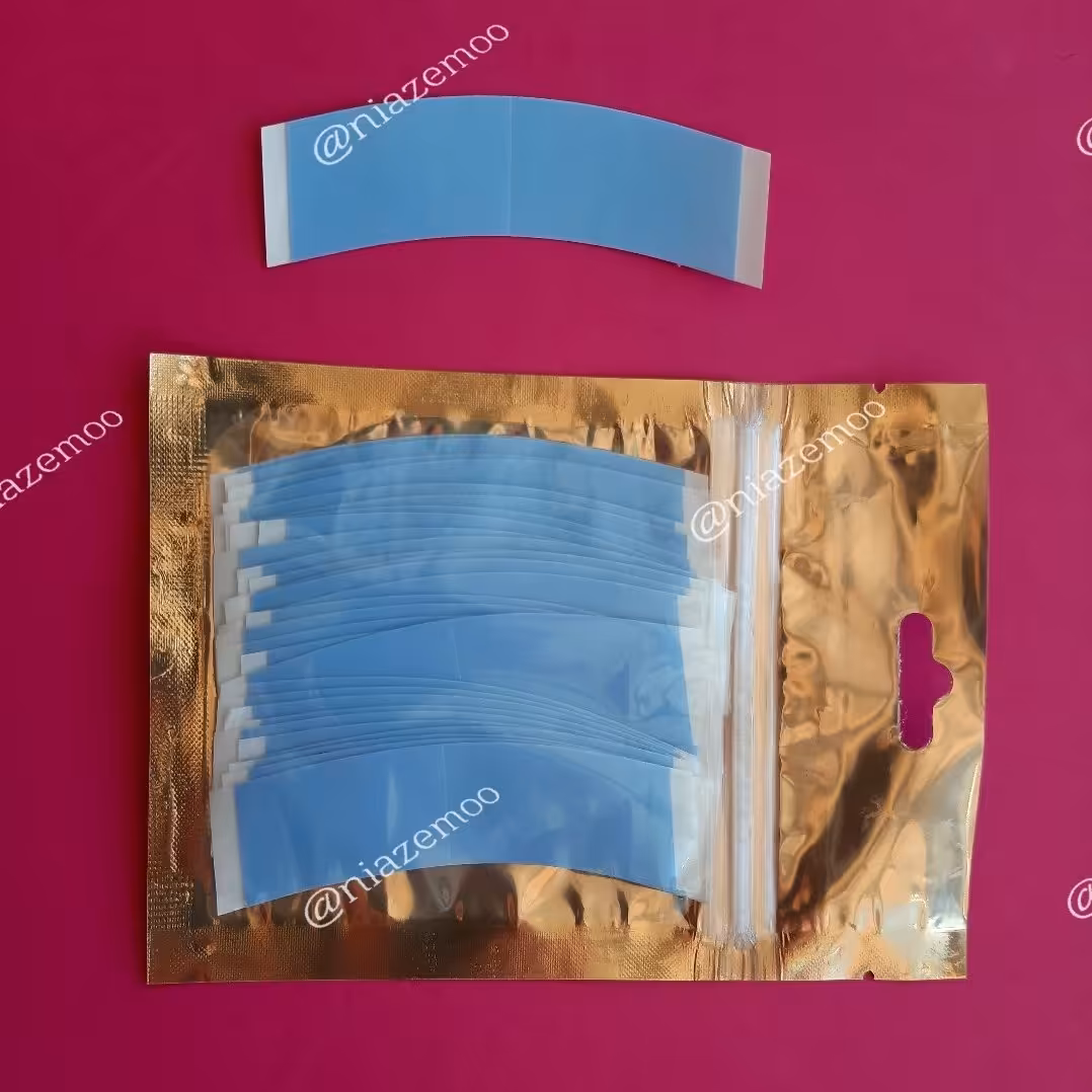 چسب کلاه گیس . آبی نیم هلال مخصوص پروتز مو 