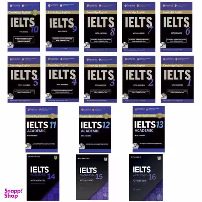 کتاب Cambridge IELTS Academic اثر جمعی از نویسندگان انتشارات هدف نوین جلد 1 تا 16