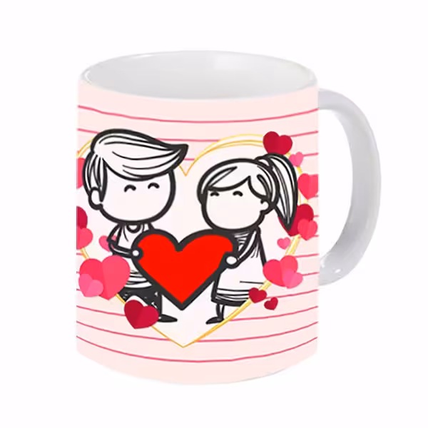 ماگ سرامیکی طرح دختر و پسر کد539