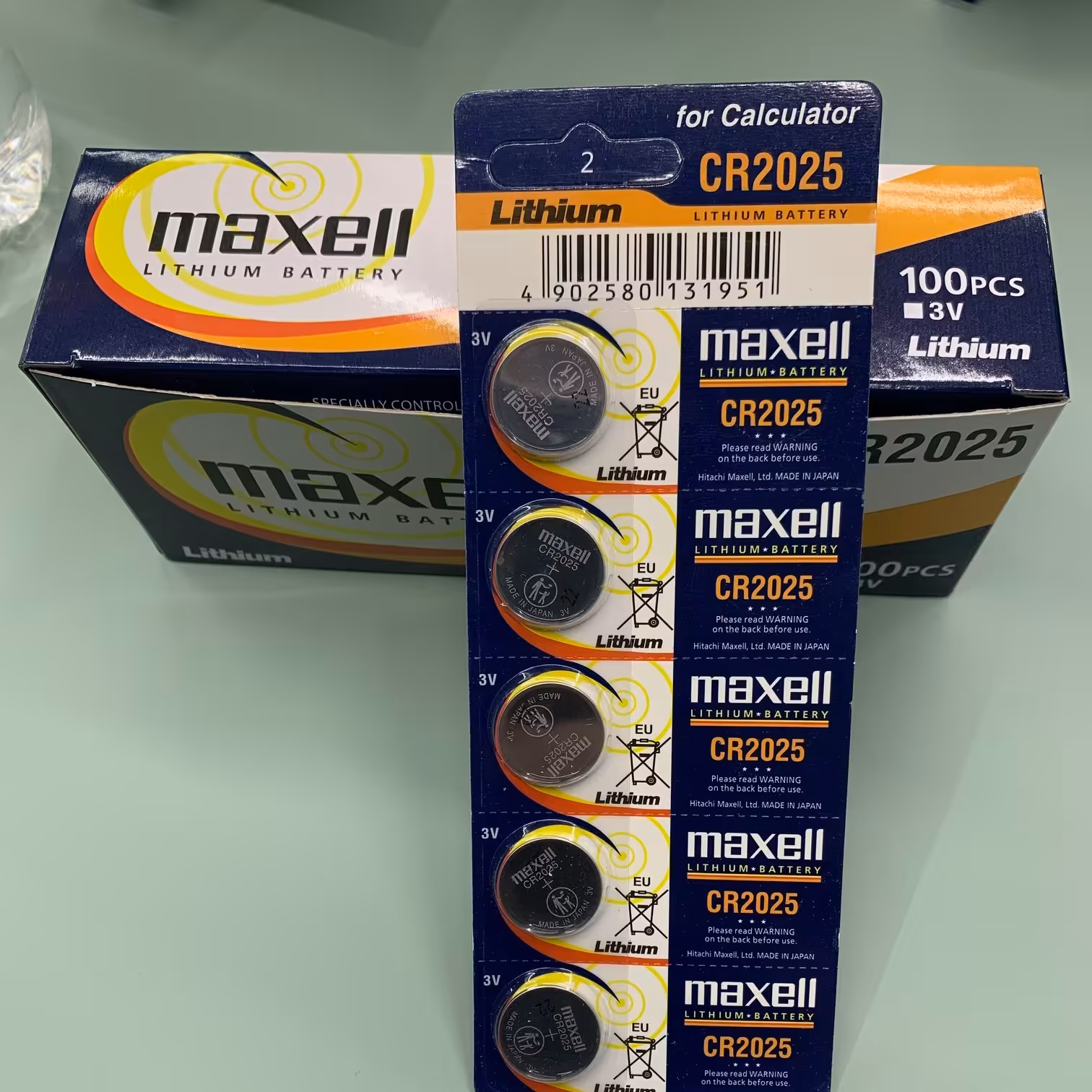 باطری سکه ای 2025  مکسل ابی بسته 100 عددی