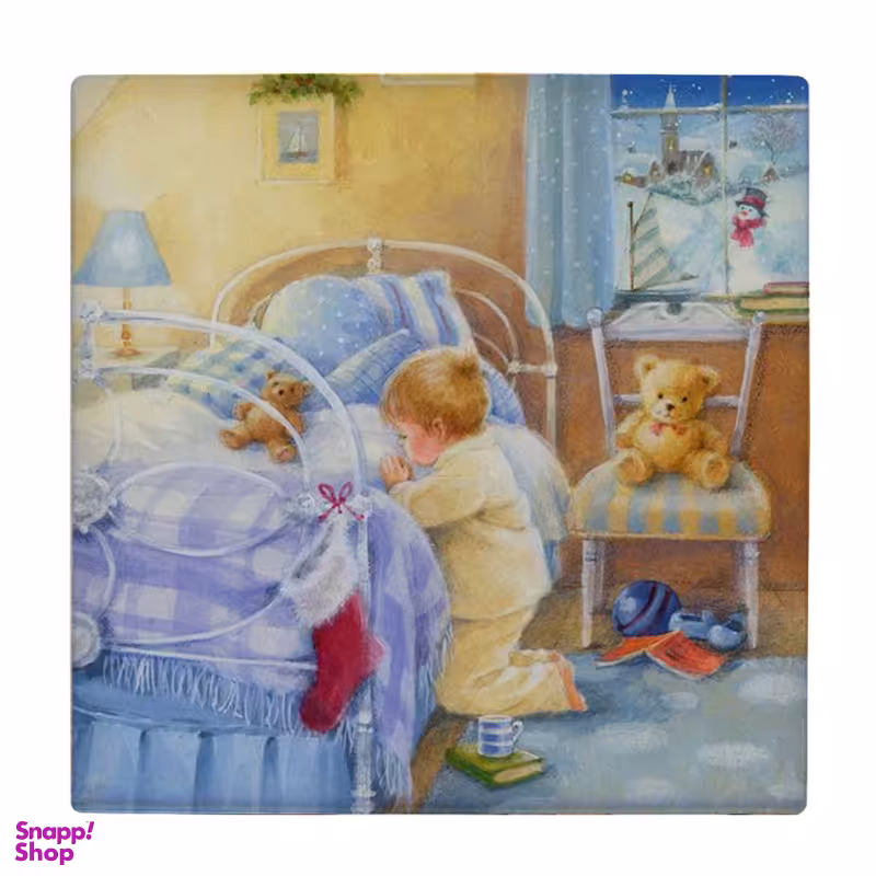 زیر لیوانی طرح کودک دعا خوان کد 3888753_2118