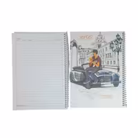 دفتر خط دار سیمی 50 برگ وحدت