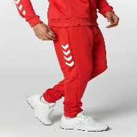 شلوار گرمکن قرمز مردانه TrackSuit Six Falconzo اورجینال hummel