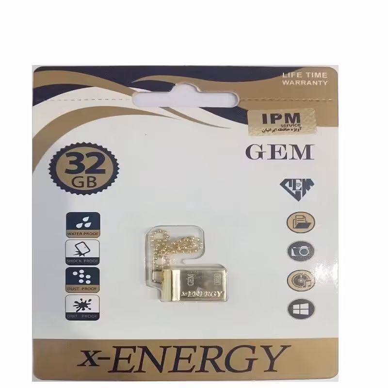  فلش مموری ایکس-انرژی مدل GOLDEN GEM ظرفیت 32 گیگابایت USB2.0