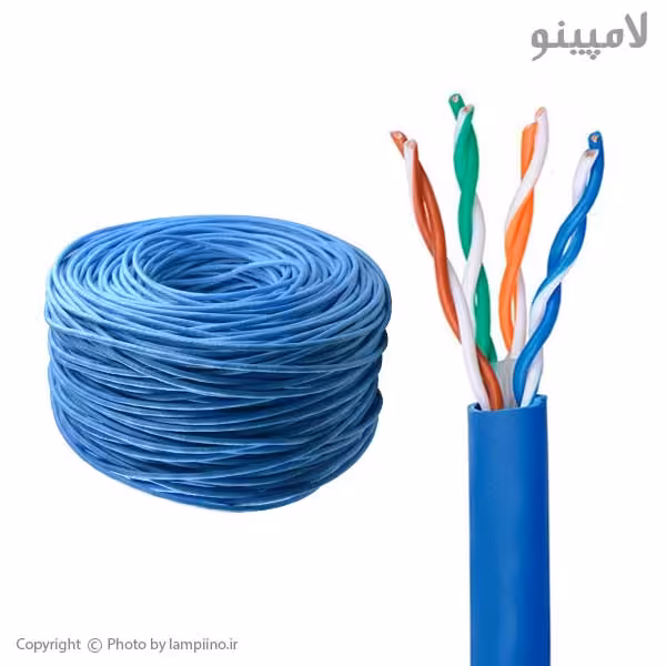 کابل شبکه Cat6-UTP سیم و کابل آمل CCA