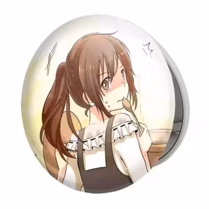 آینه جیبی خندالو طرح ساشا انیمه دختر مدل تاشو کد 12123