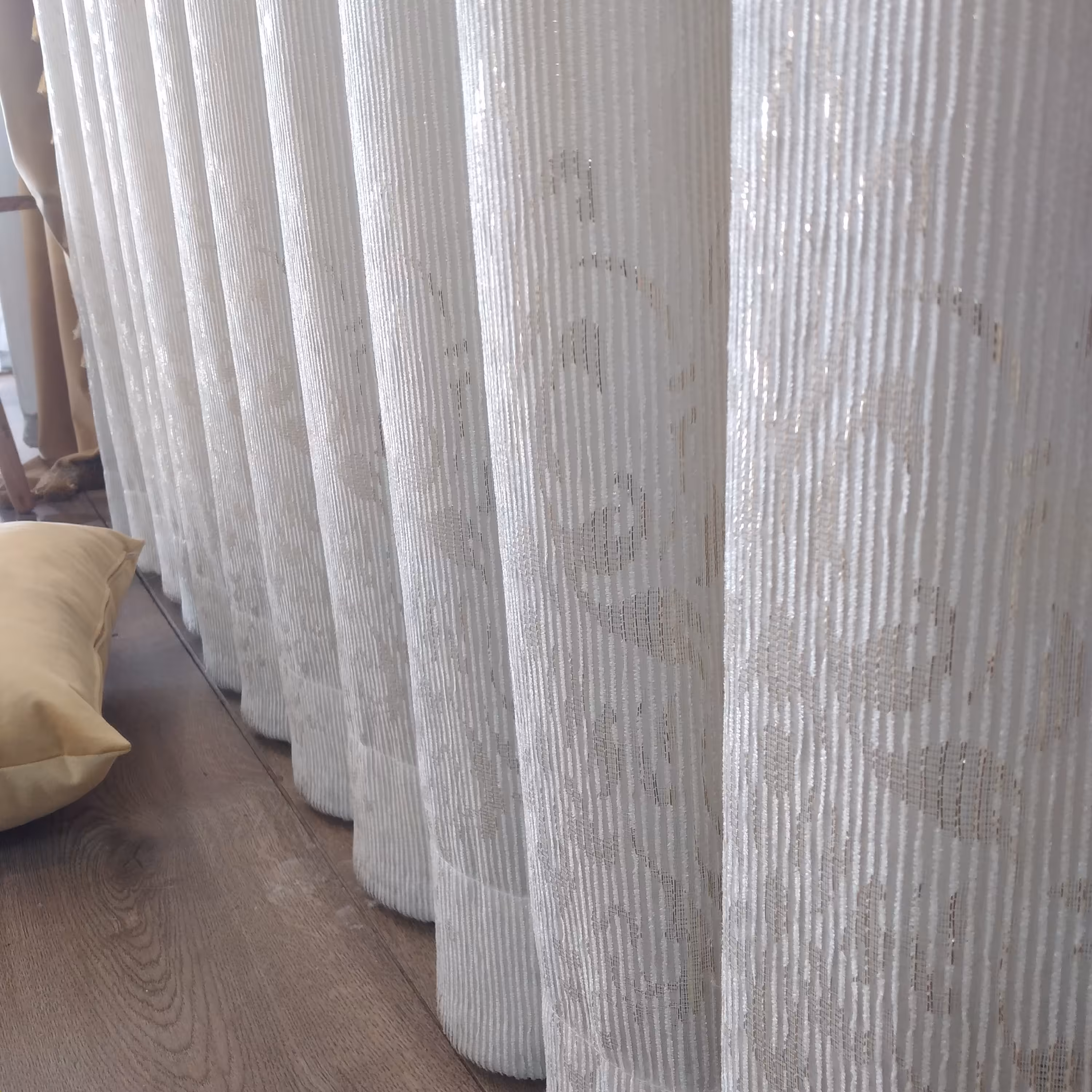 پرده کتان جنس عالی نمای شیک و سنگین