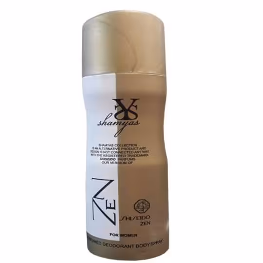 اسپری بدن زنانه  مدل ذن (برند شمیاس )حجم 200 میل