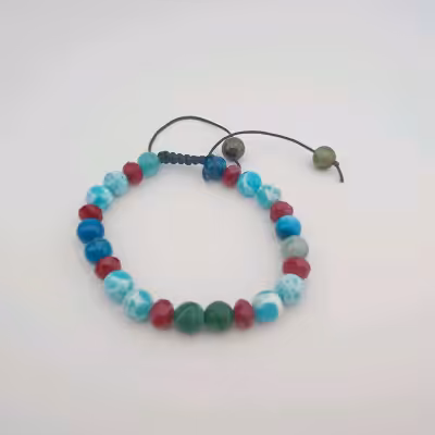 دستبند مالاکیت عقیق کلسدونی استقلال13