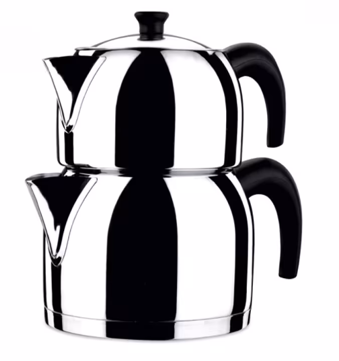 ست کتری و قوری استیل کرکماز بزرگ مدل اربیت071 - KORKMAZ ORBIT