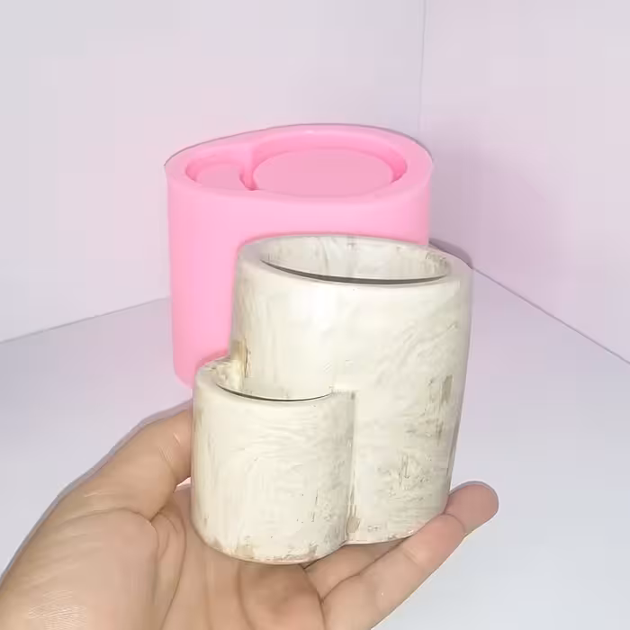 قالب سیلیکونی جا شمعی کبریت دار